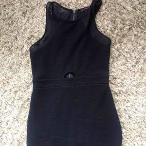 Little  Black Dress with keyhole detail Material Girl zipper mini dress large